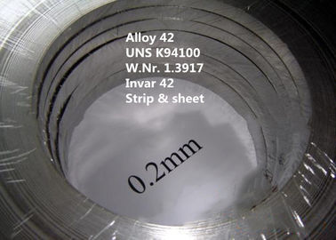K94100 / Invar 42 Nikel Demirli Curie Sıcaklığı ile Otomotiv İçin Özel Alaşımlar ℃